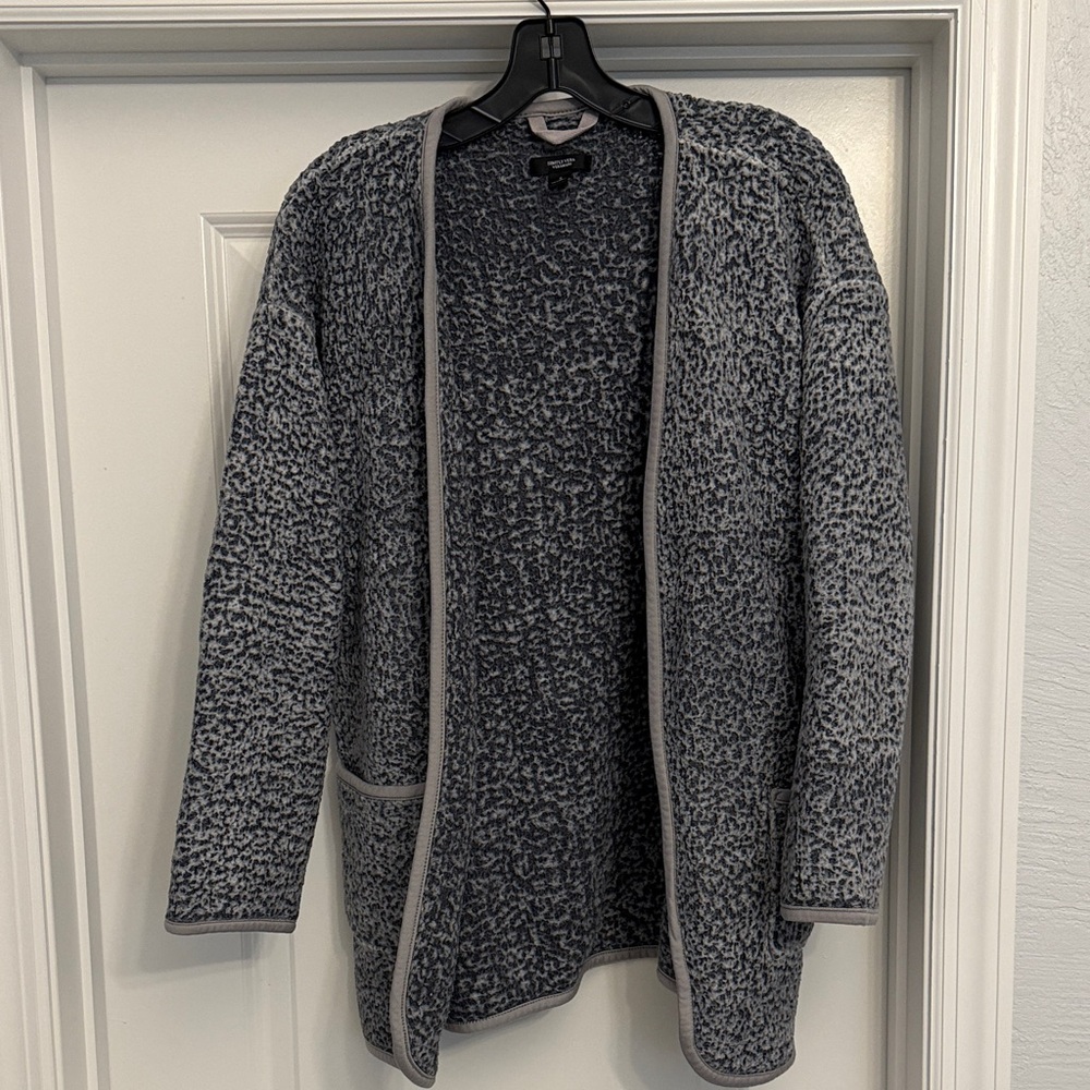 Simply Vera Vera Wang Black and Gray Cardigan Robe